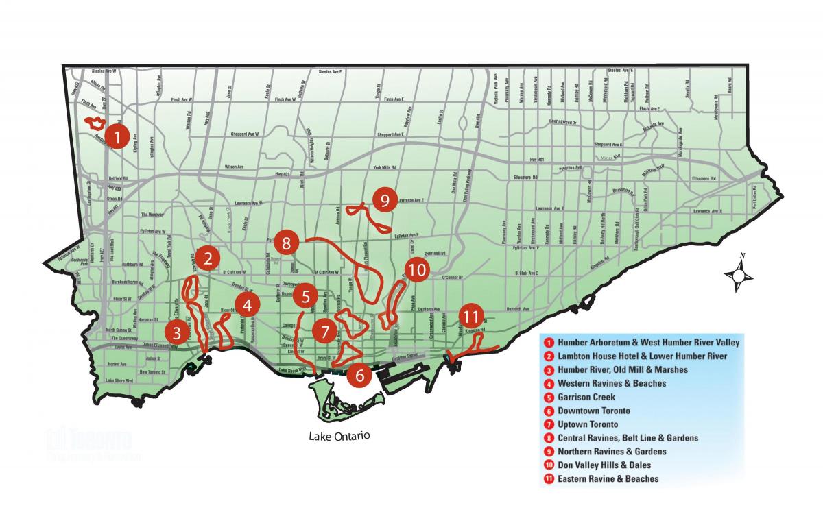 Mapa de descubrimento andar Toronto