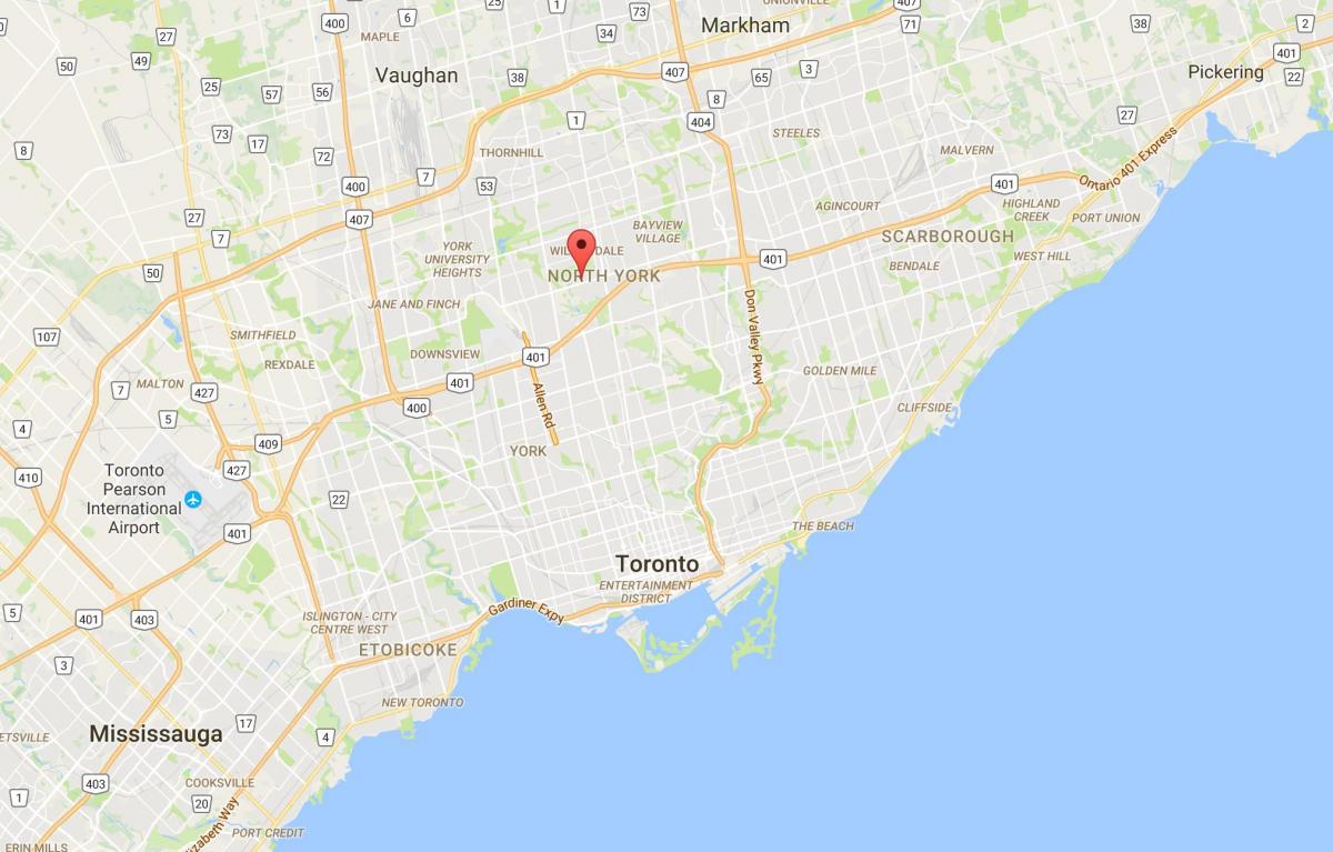 Mapa de Lansing provincia Toronto