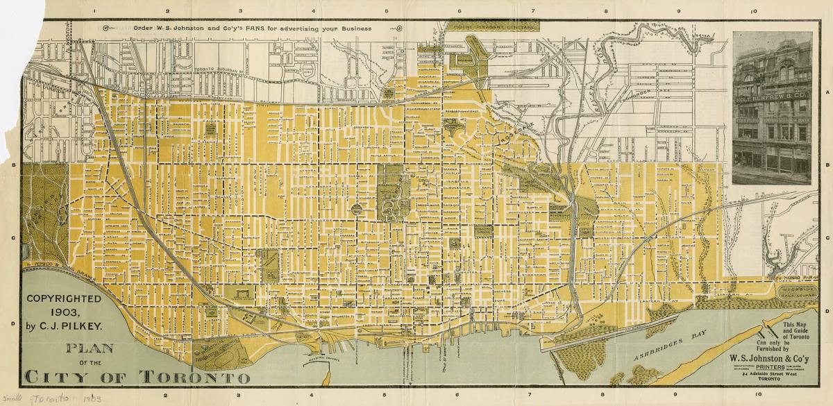 Mapa da cidade de Toronto 1903