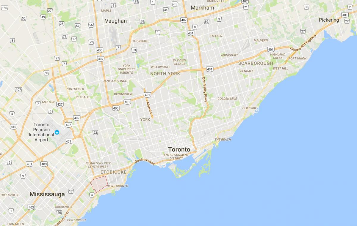 Mapa de Alderwood Parkviewdistrict Toronto