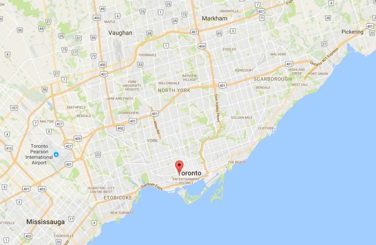 Mapa de Alexandra parque provincia Toronto