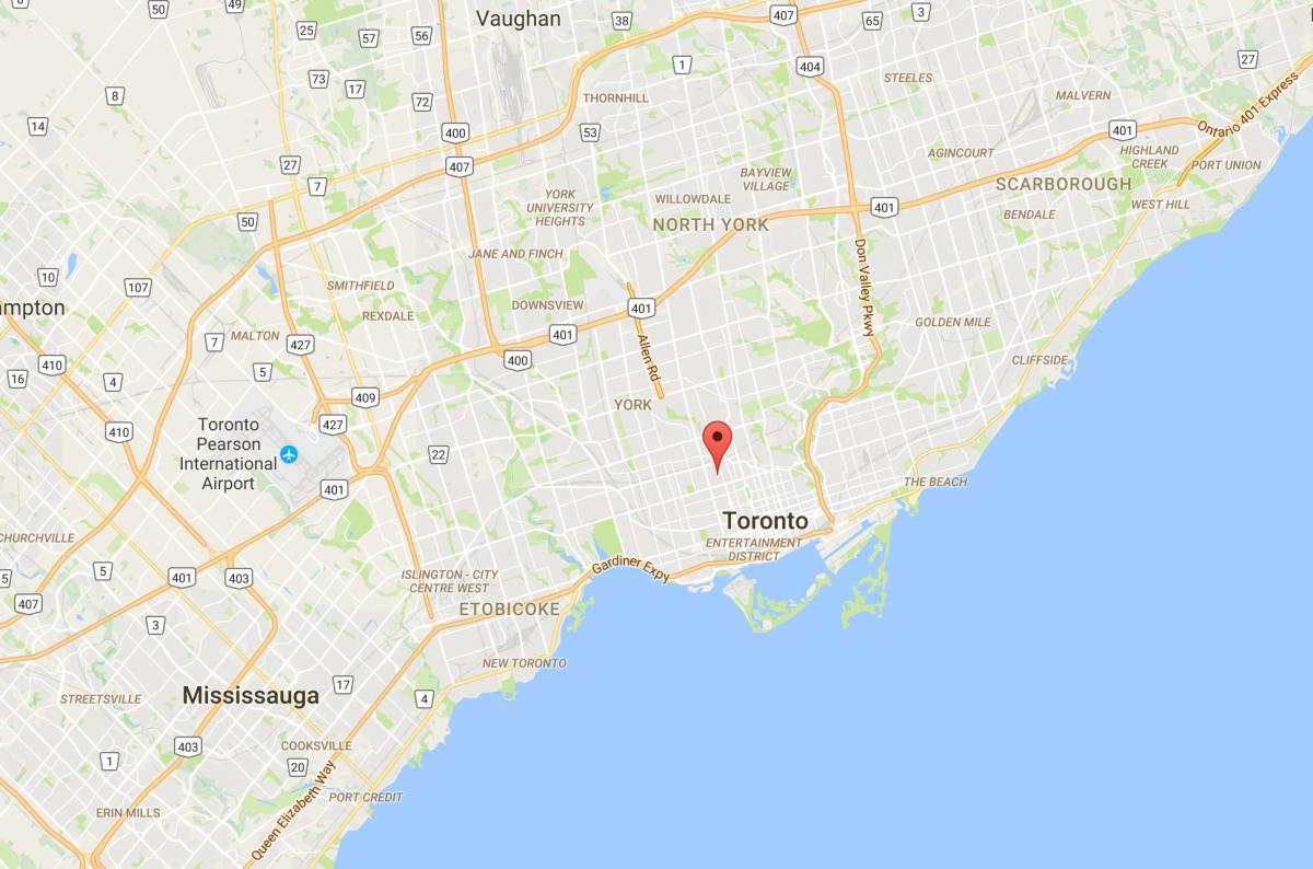 Mapa do Anexo provincia Toronto