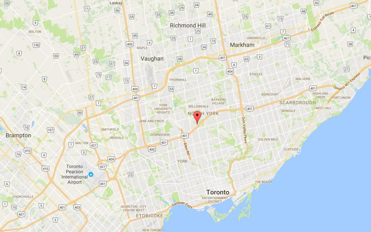 Mapa de Armadura Alturas provincia Toronto