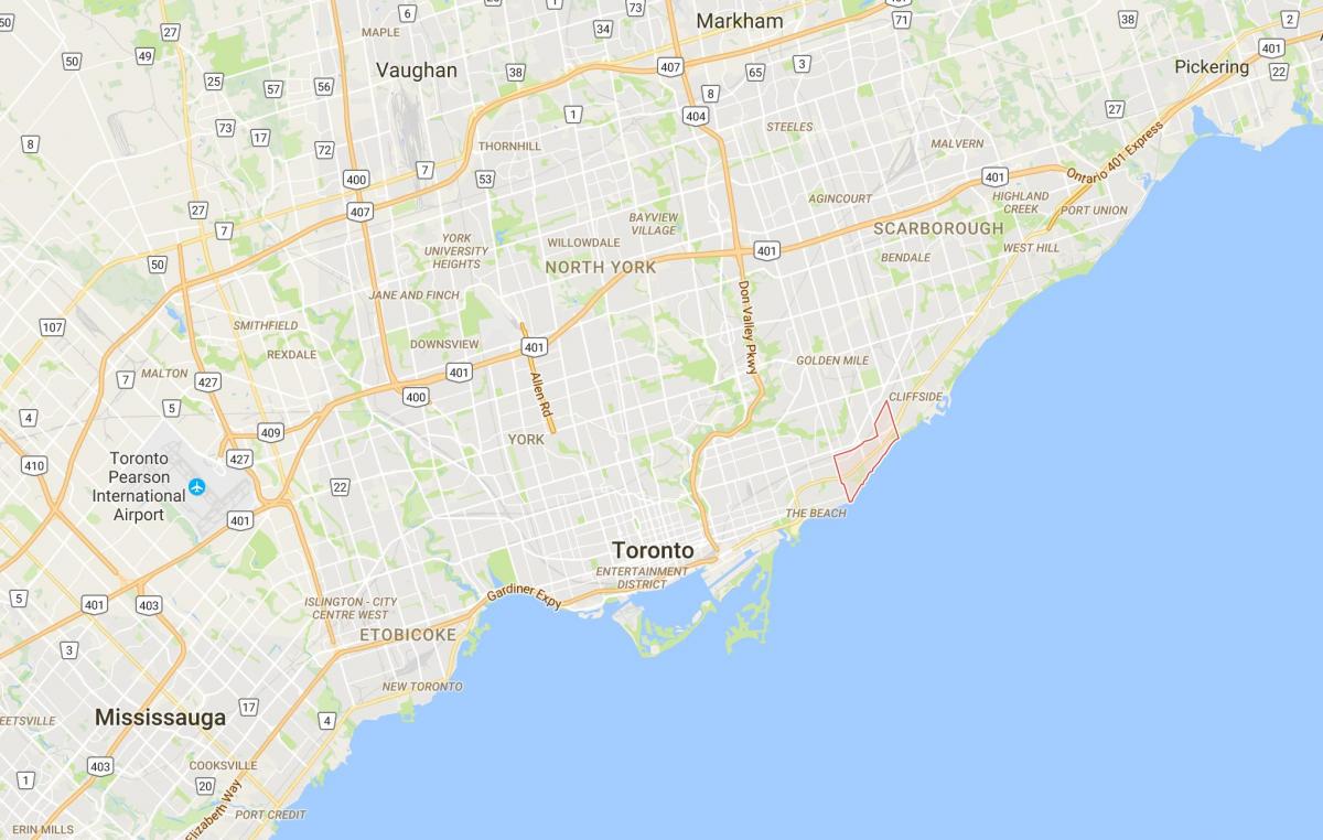 Mapa de Bidueiro Penedo provincia Toronto