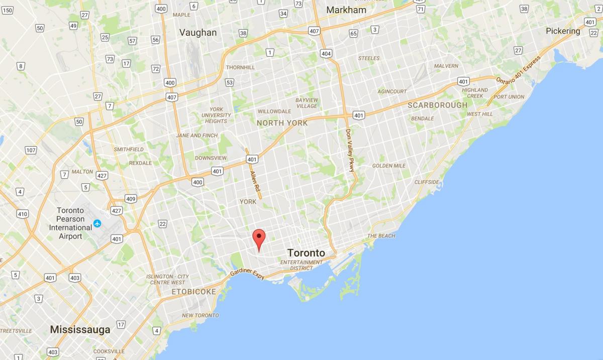 Mapa de Brockton Aldea provincia Toronto