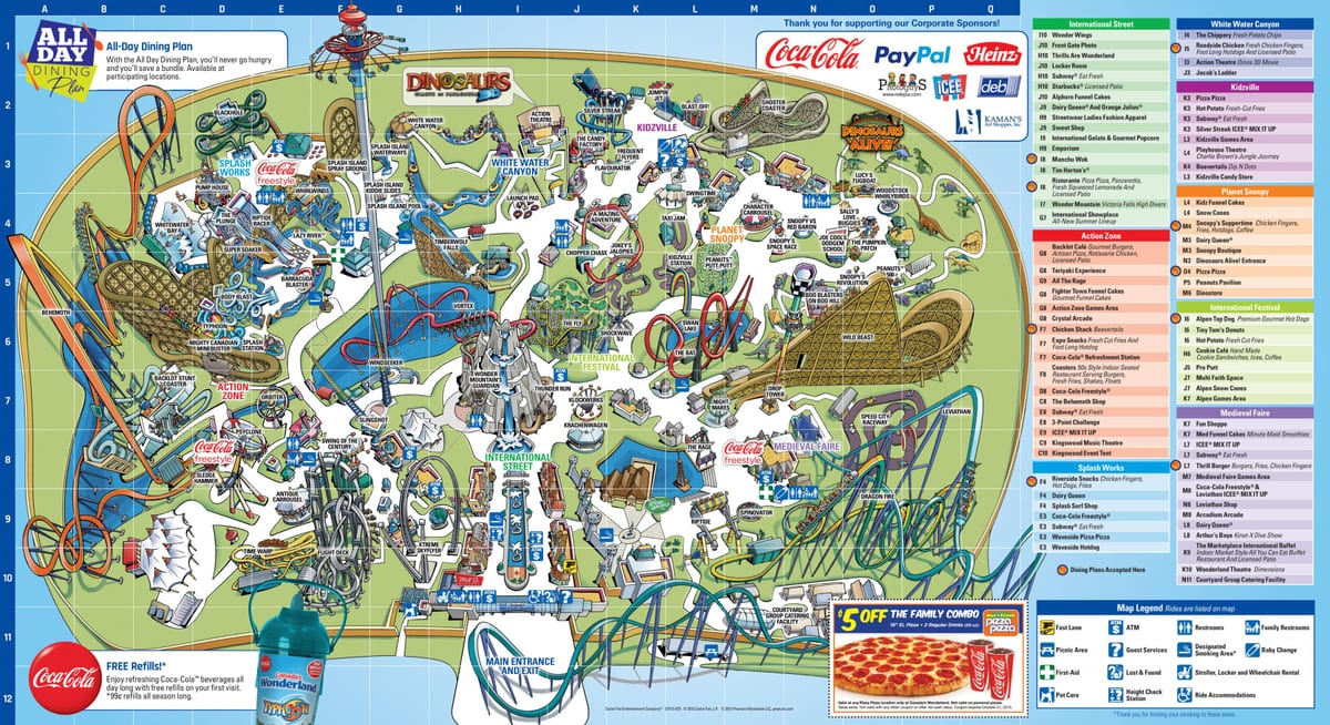 Mapa de Canadá país das marabillas