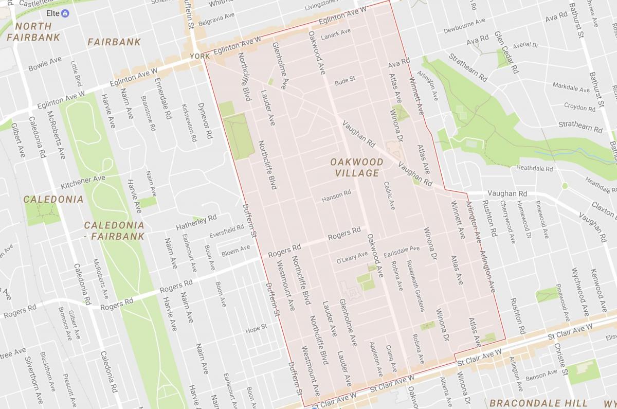 Mapa de Carballeira–Vaughan barrio Toronto
