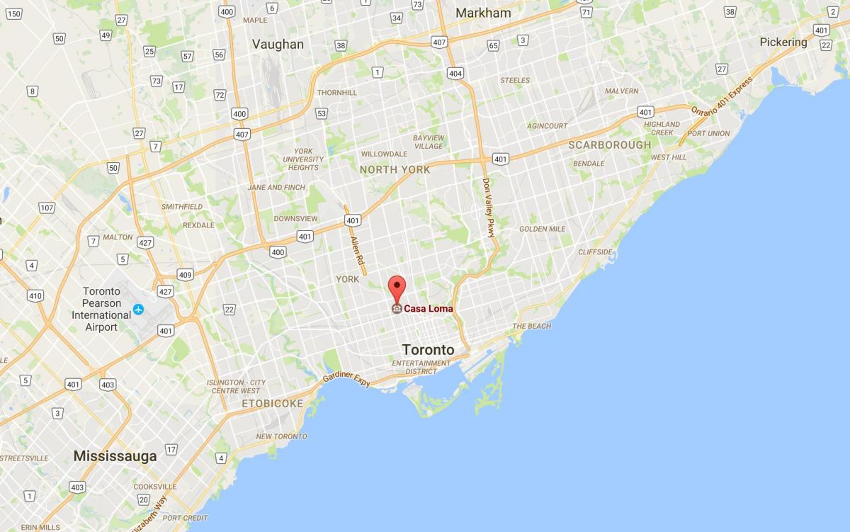 Mapa de Casa Loma provincia Toronto