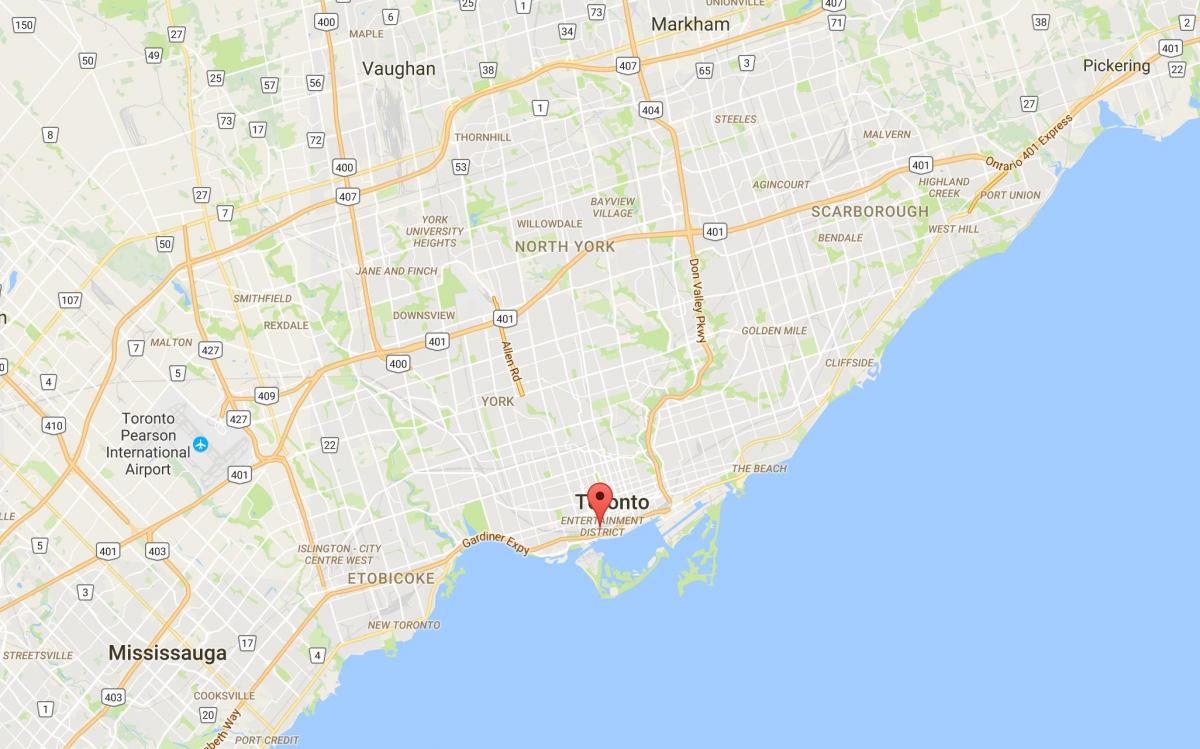 Mapa de CityPlace provincia Toronto