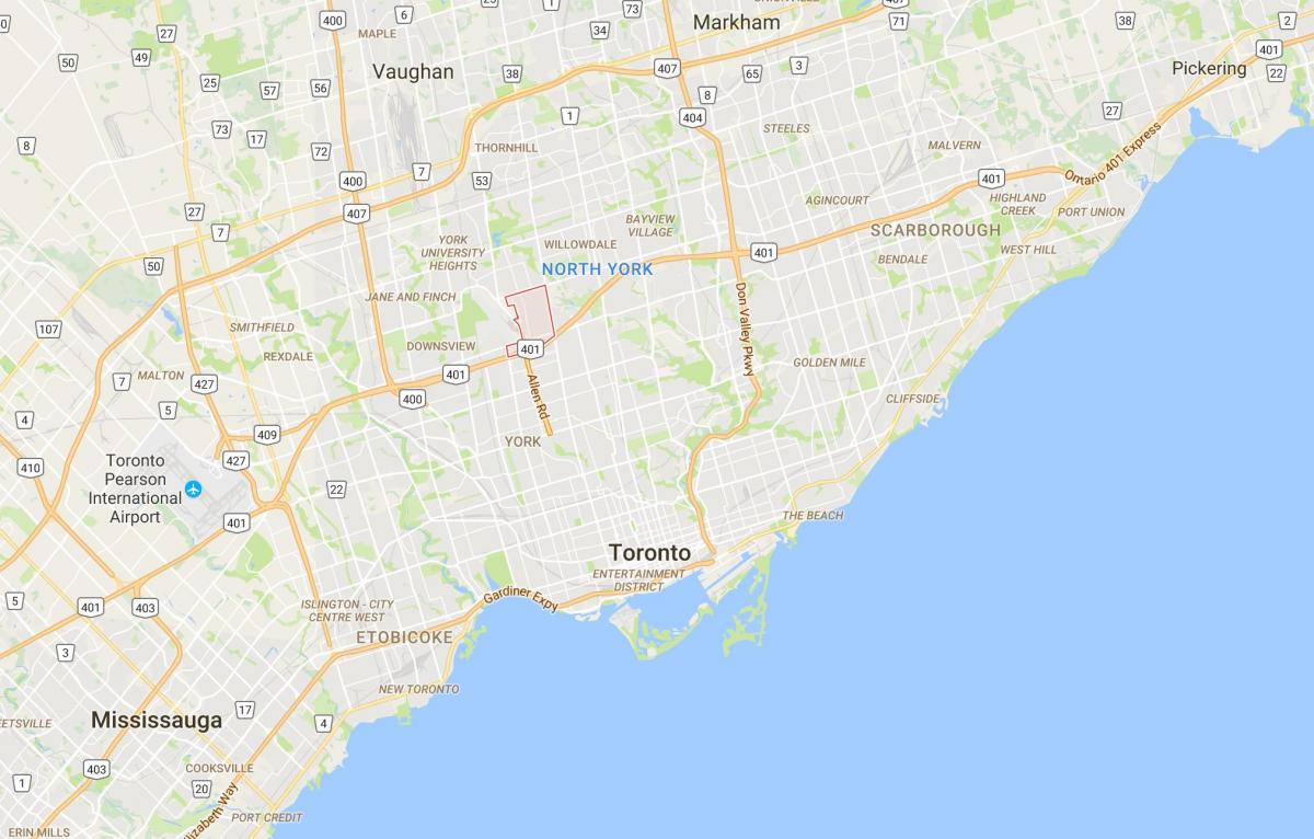 Mapa de Clanton Parque provincia Toronto