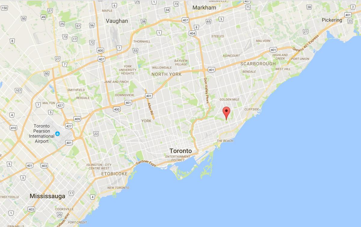 Mapa do Crecente Cidade provincia Toronto
