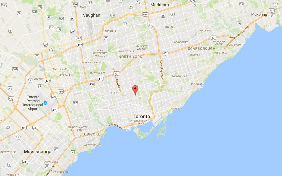 Mapa de Deer Park provincia Toronto