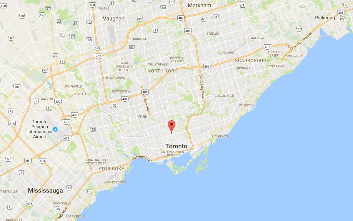 Mapa de Educación provincia Toronto