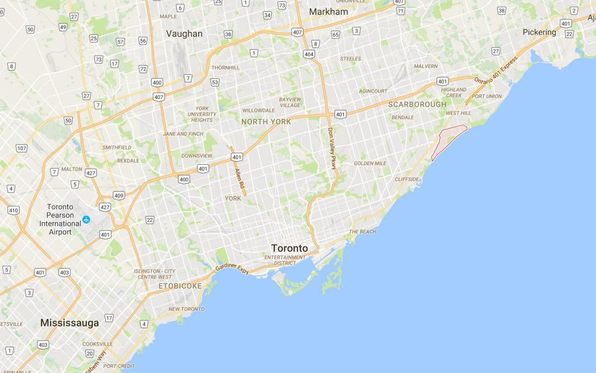 Mapa de Guildwood provincia Toronto