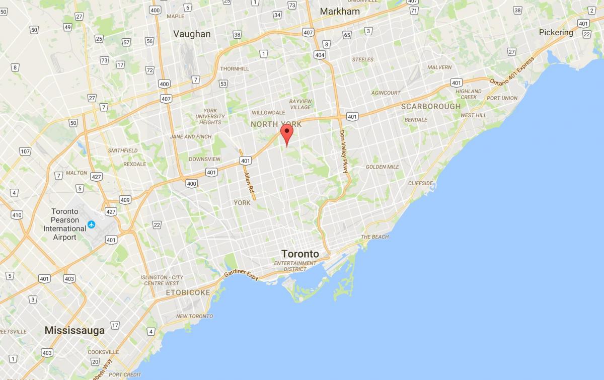 Mapa de Hoggs Oco provincia Toronto