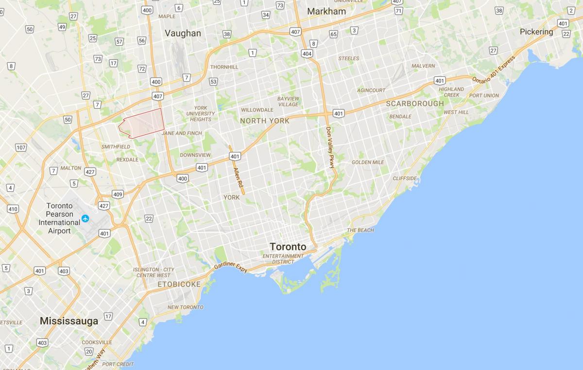 Mapa de Humber Cumio provincia Toronto