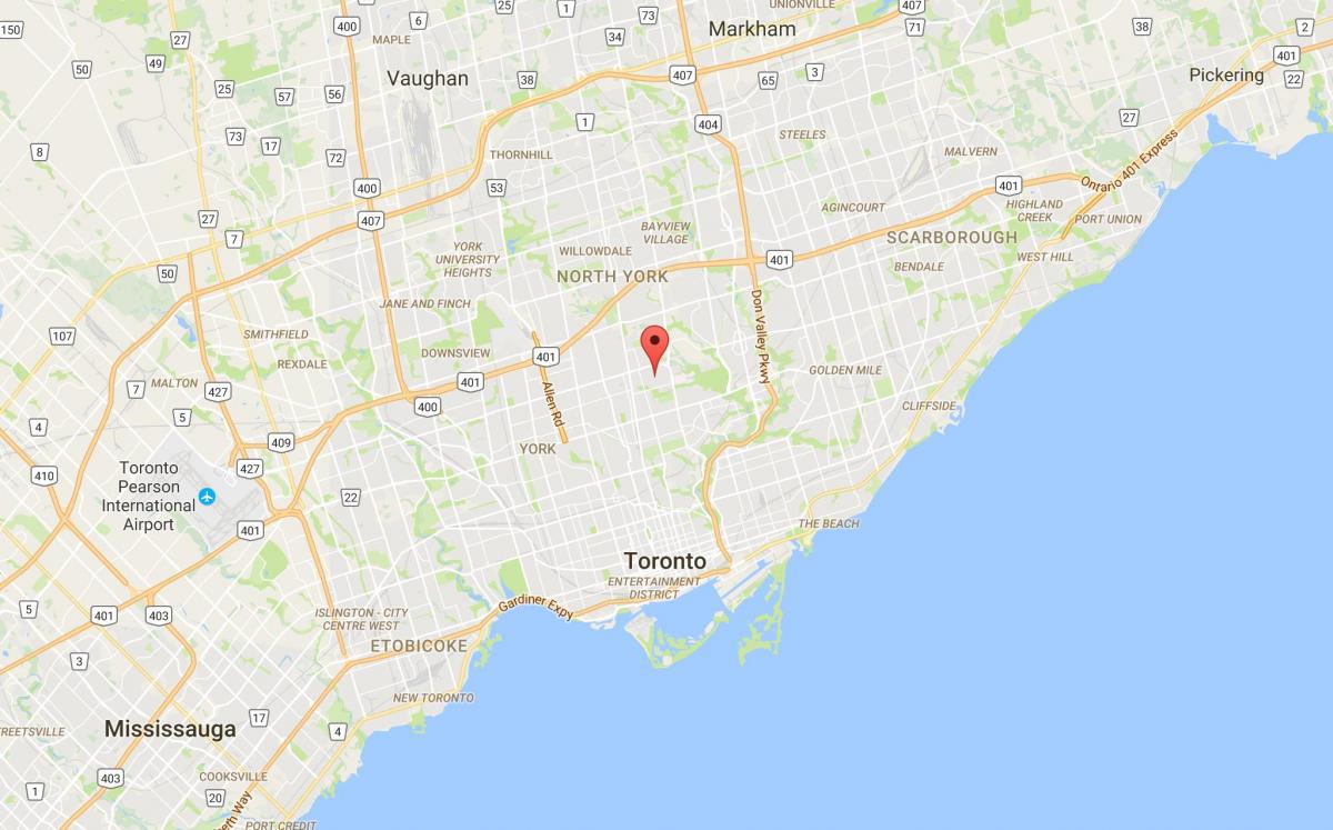 Mapa de Lawrence Parque provincia Toronto
