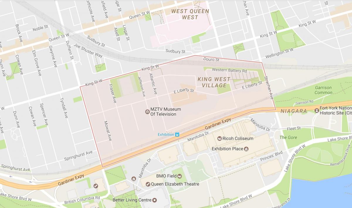 Mapa de Liberdade Aldea barrio Toronto