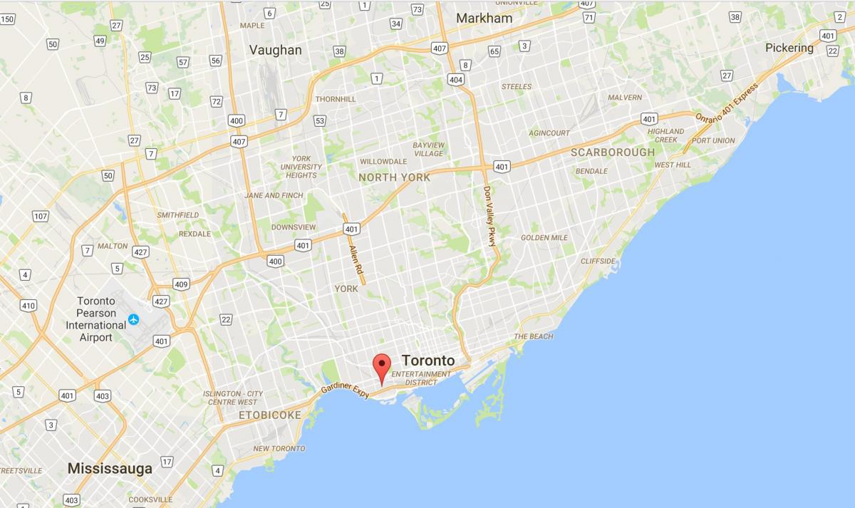 Mapa da Liberdade, Vila da provincia de Toronto