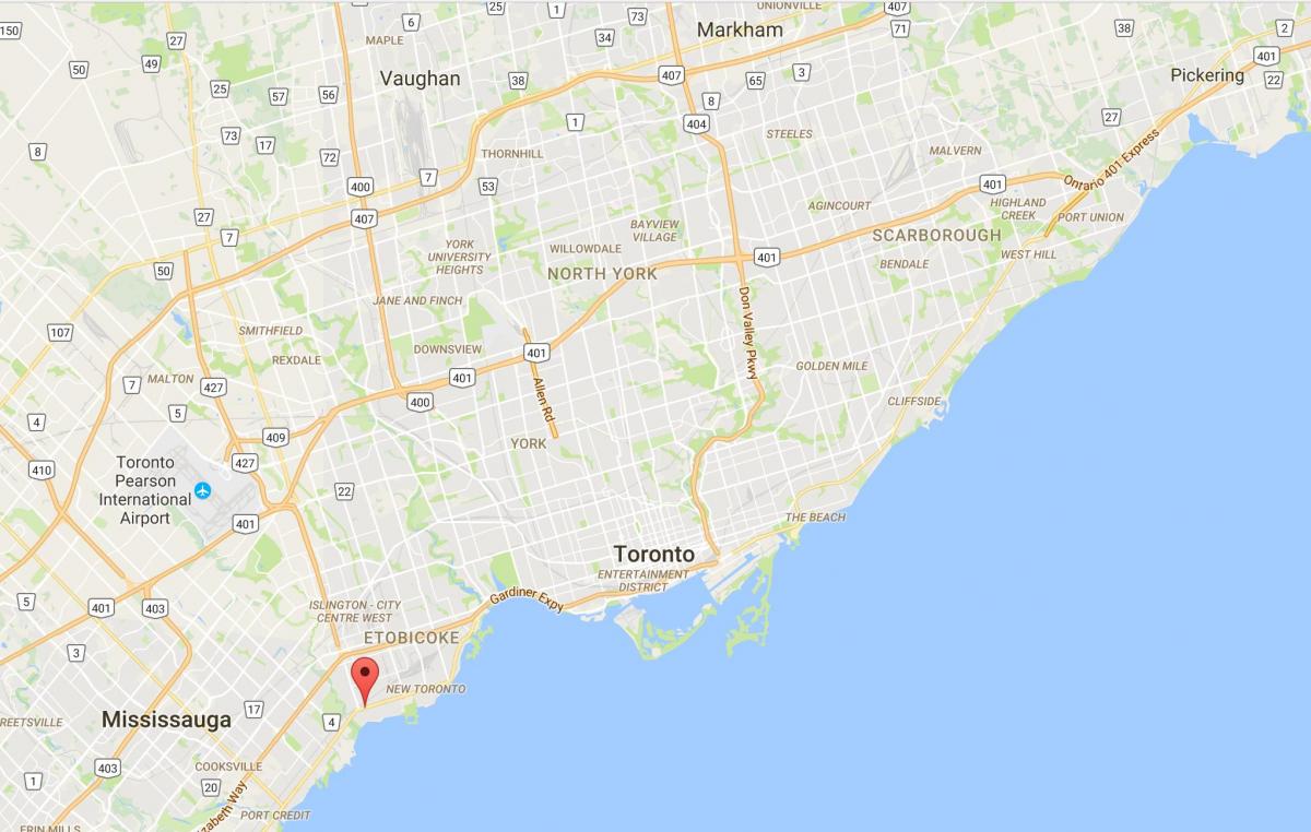 Mapa de Longo Rama provincia Toronto