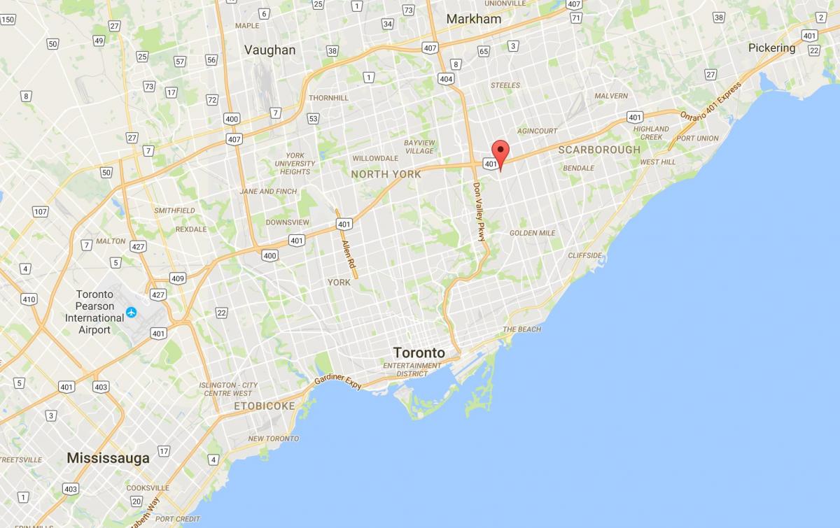 Mapa de Maryvale provincia Toronto