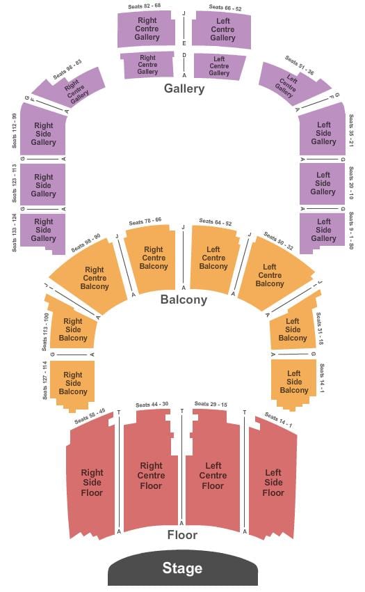 Mapa de Massey Hall