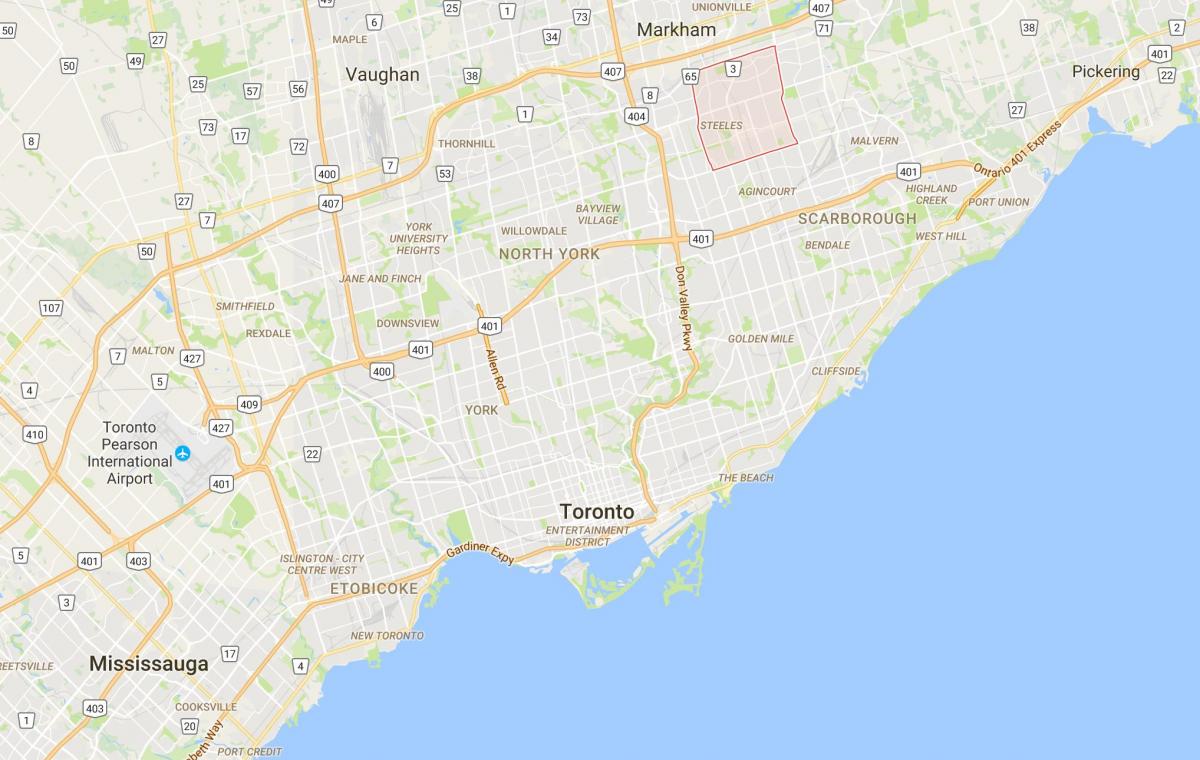 Mapa de Milliken provincia Toronto
