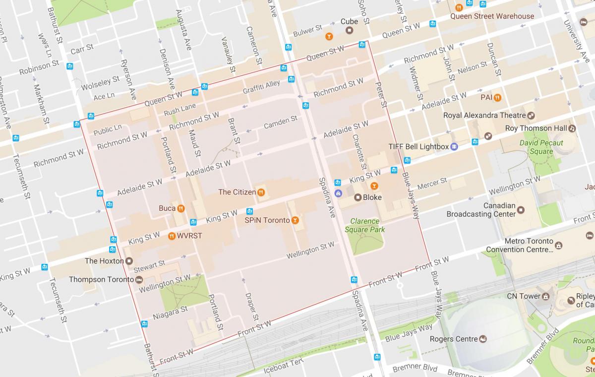 Mapa de Moda Barrio barrio Toronto