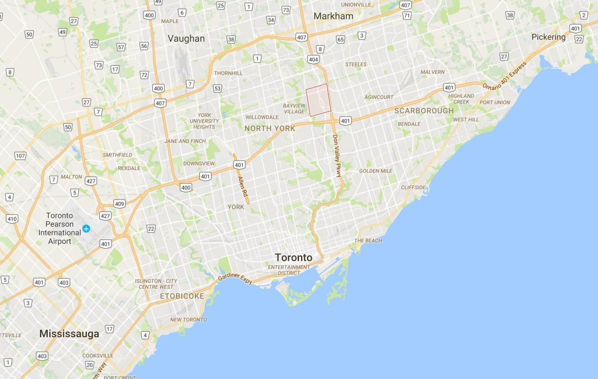 Mapa de Don Val Aldea provincia Toronto