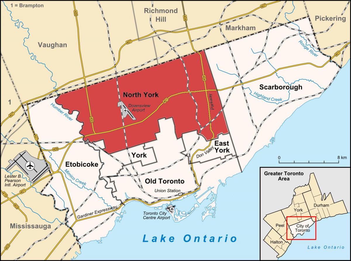 Mapa de toronto Toronto