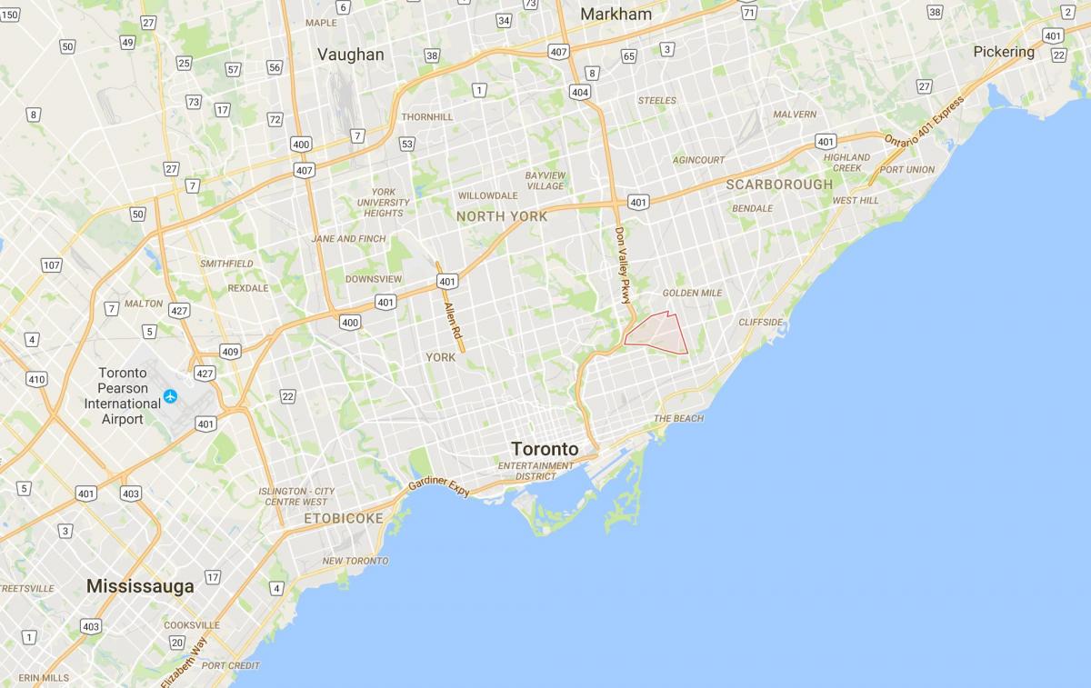 Mapa de O ' connor–Parkview provincia Toronto