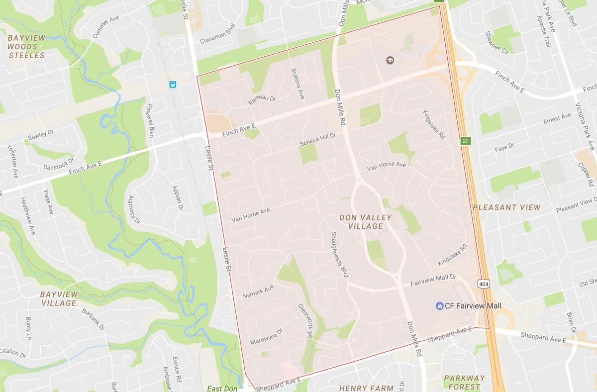 Mapa de Cacahuete barrio Toronto