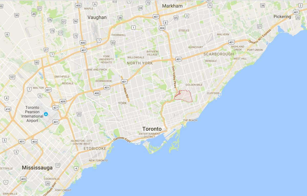 Mapa do Freo Camiño provincia Toronto