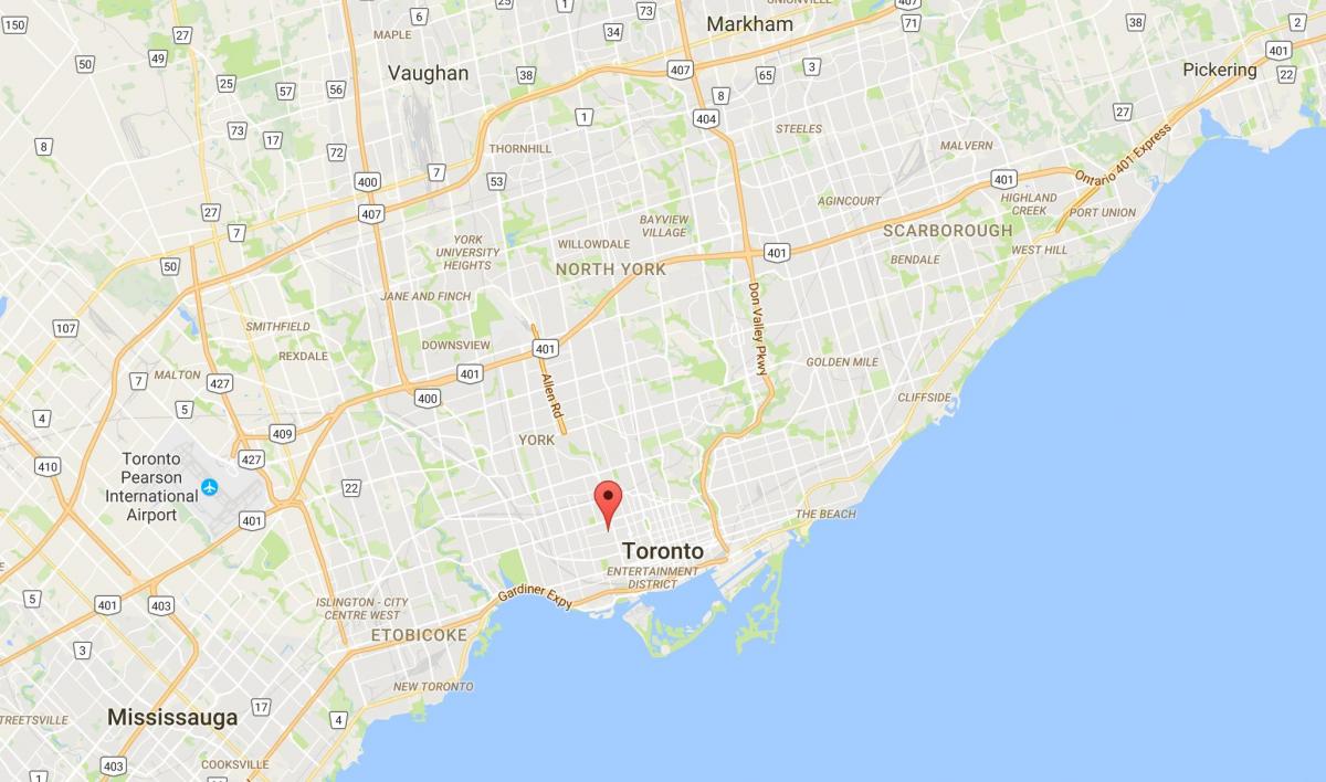 Mapa de Palmerston provincia Toronto