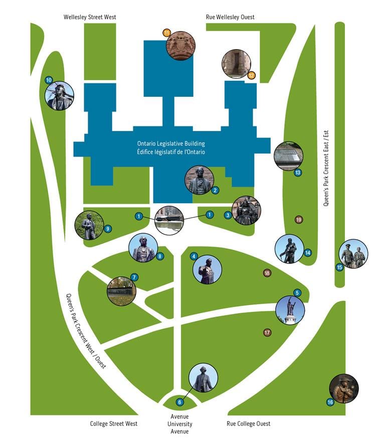 Mapa de Queen ' s Park Toronto