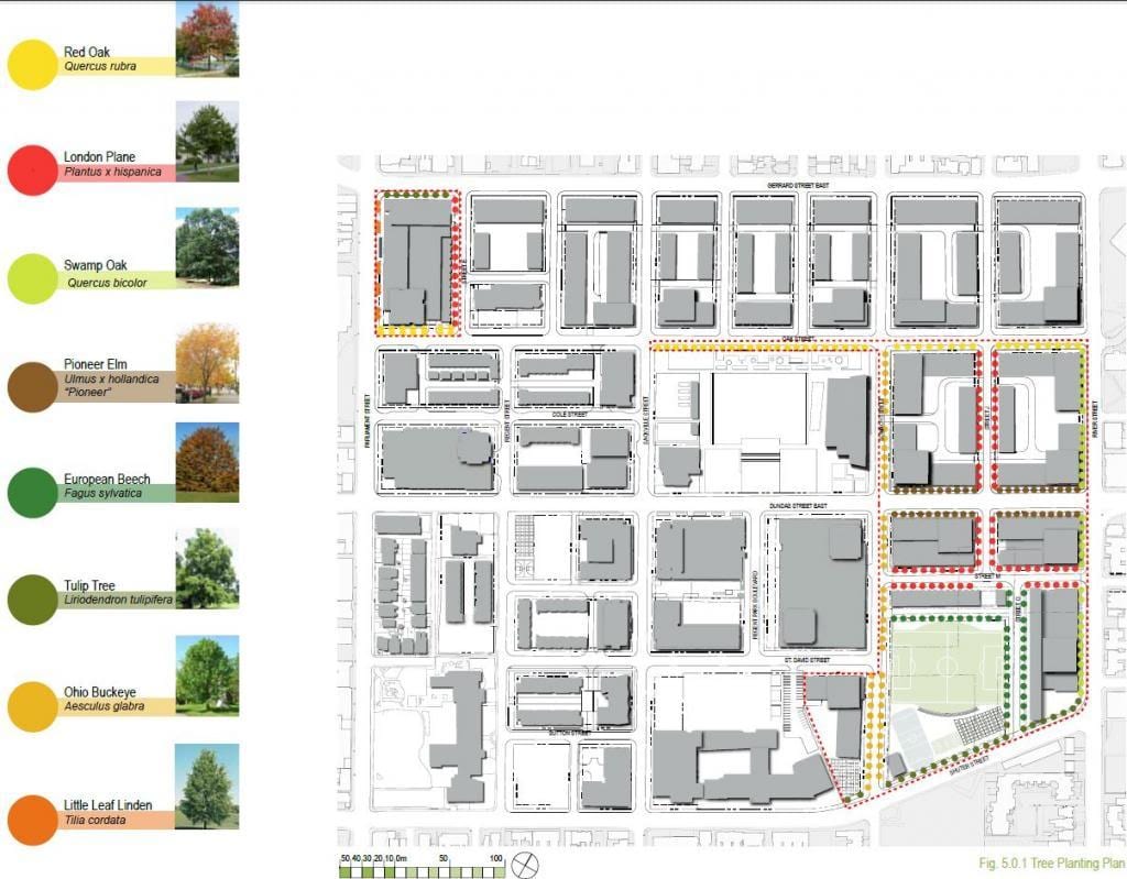 Mapa de Revitalización plan Director Parque Toronto fase 3