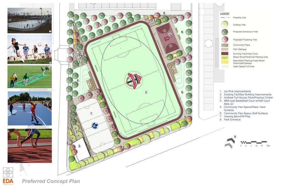 Mapa de Revitalización plan Director Parque Toronto fase 3b