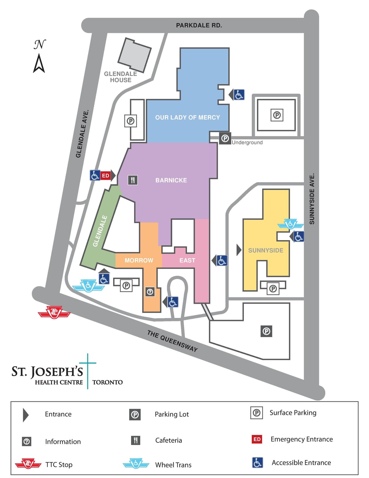 Mapa de San José Centro de Saúde Toronto