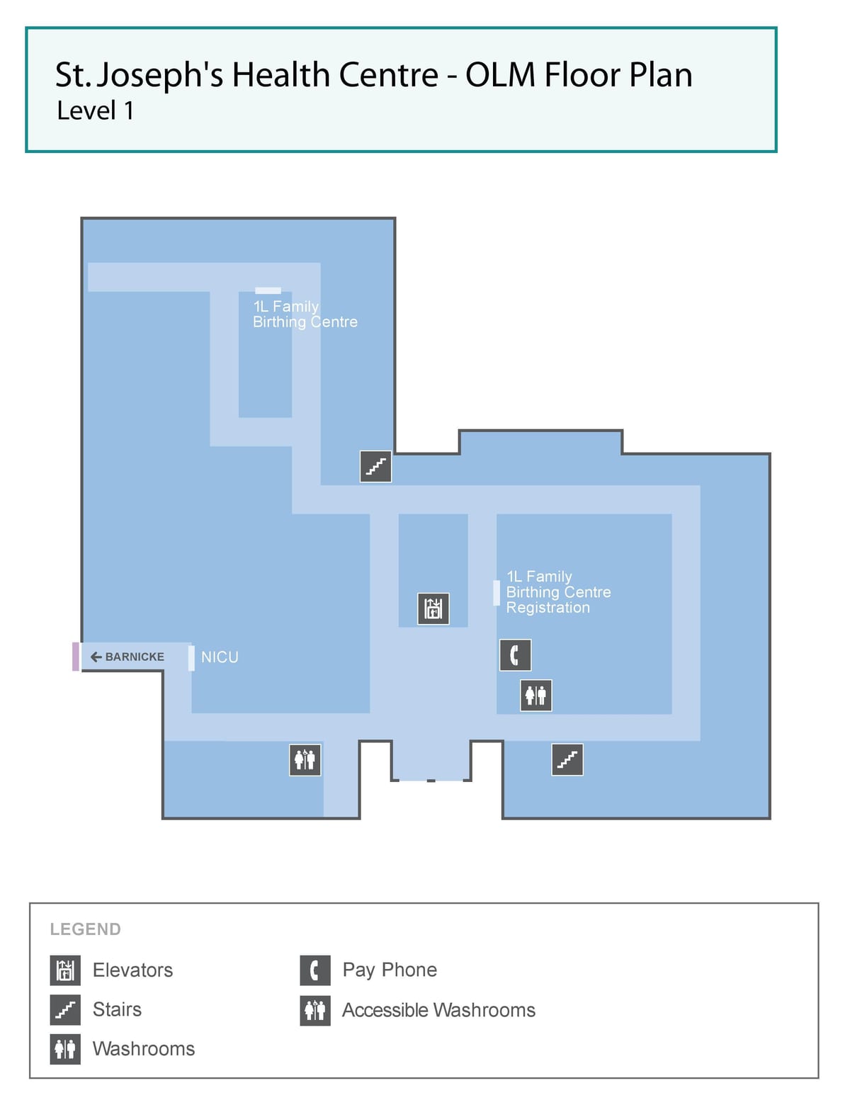 Mapa de San José centro de Saúde Toronto PROTEUS nivel 1