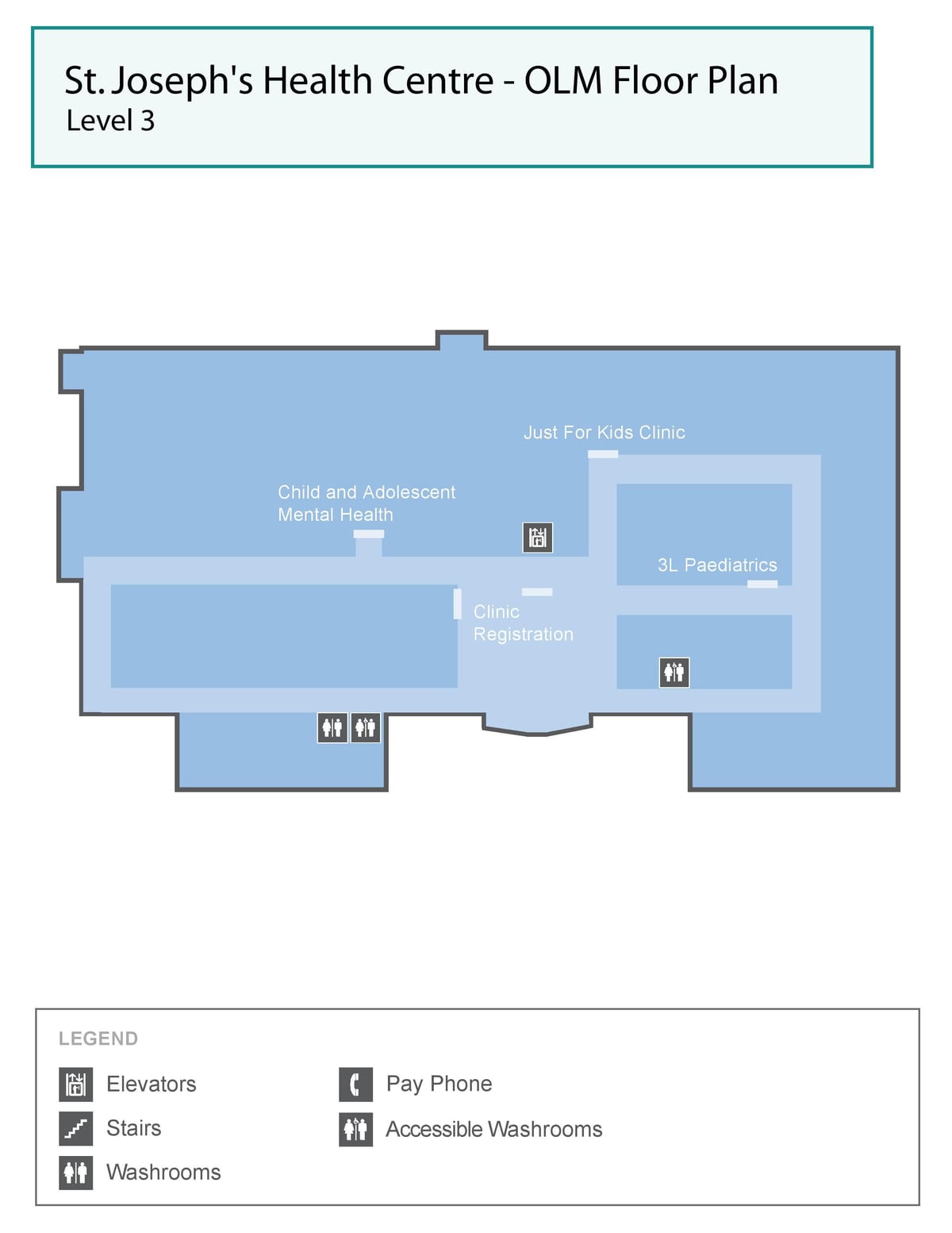 Mapa de San José centro de Saúde Toronto PROTEUS nivel 3