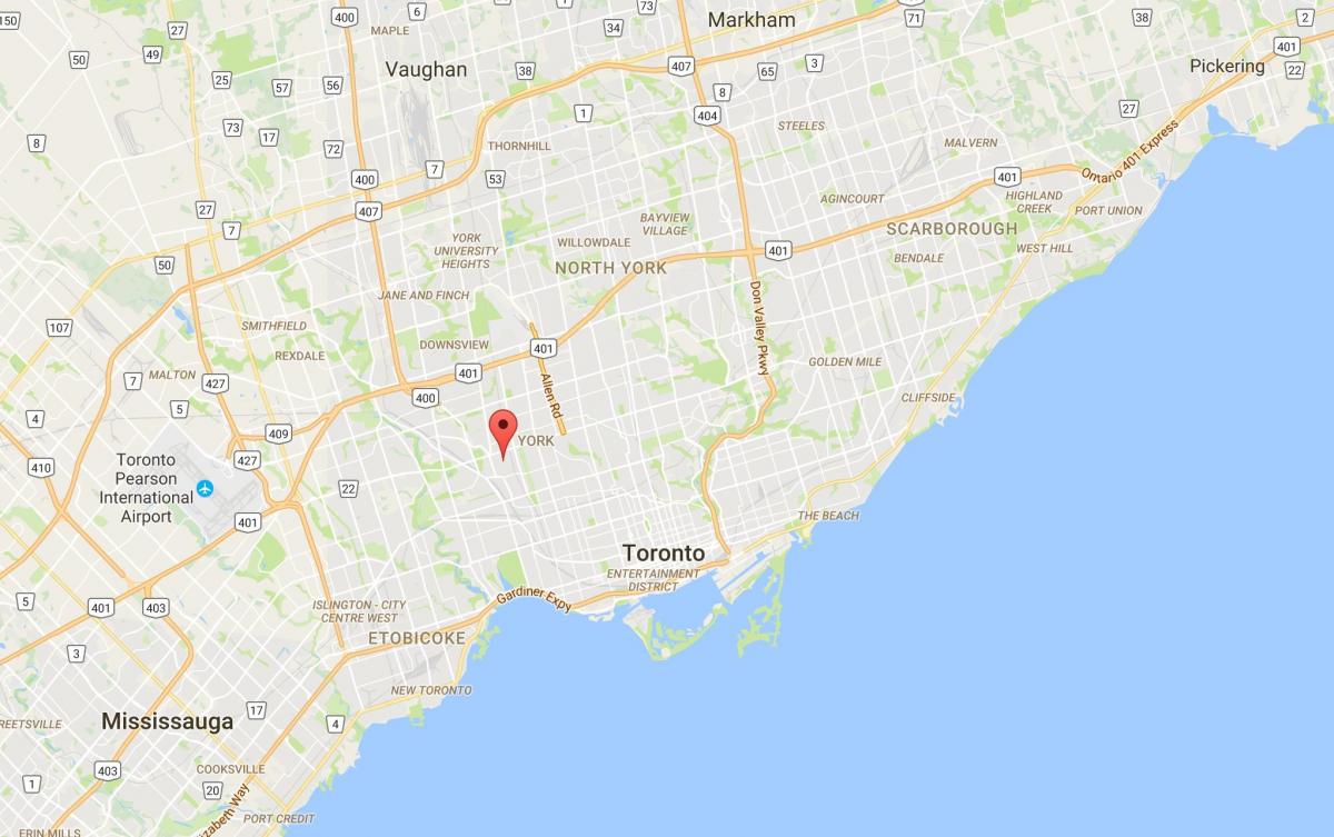 Mapa de Silverthorn provincia Toronto