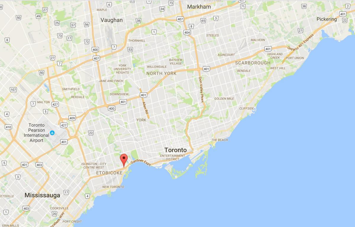 Mapa de Stonegate-Queensway provincia Toronto