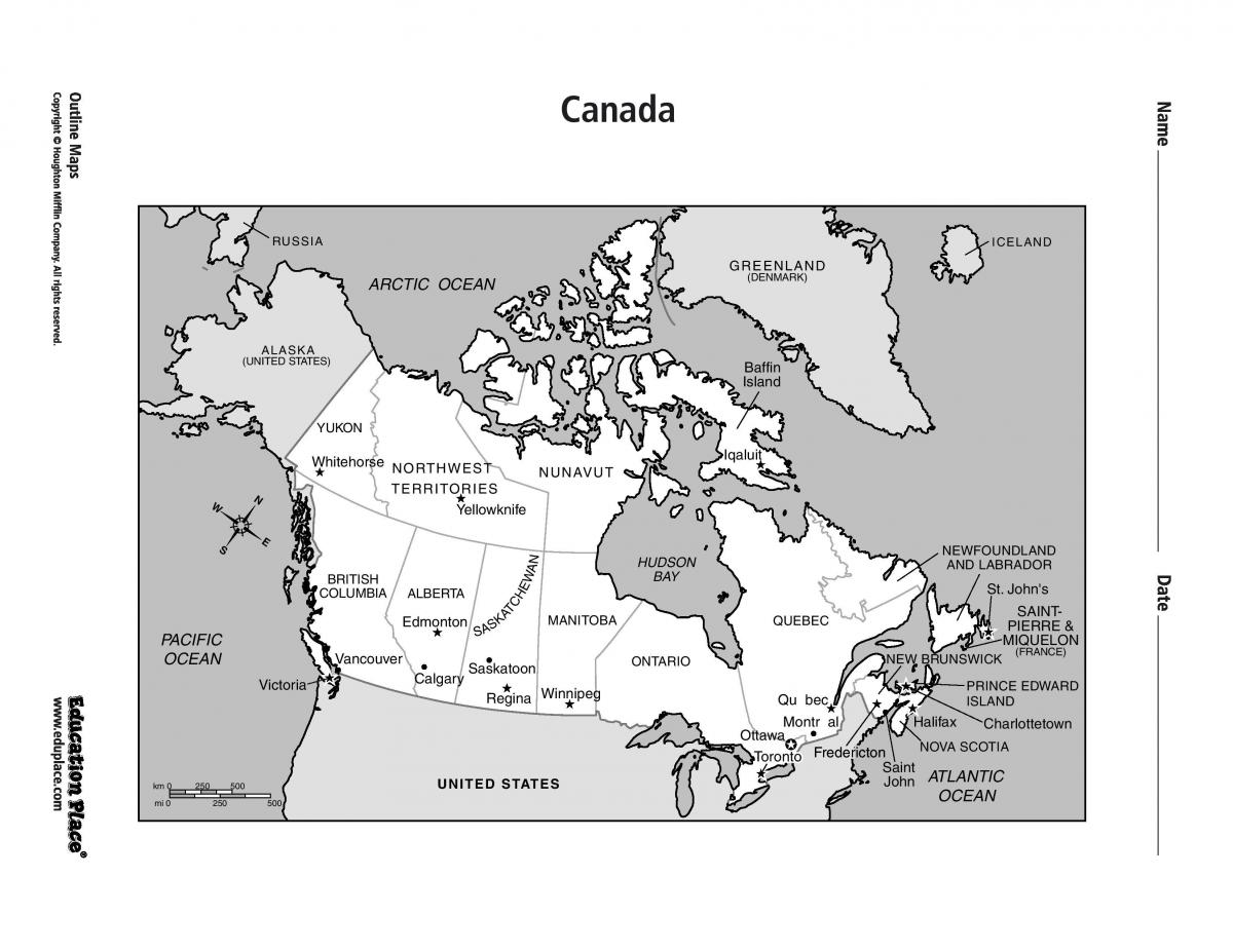 Mapa de Toronto, en canadá