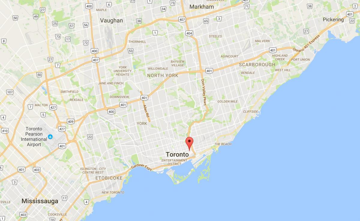 Mapa de Trefann Tribunal provincial Toronto