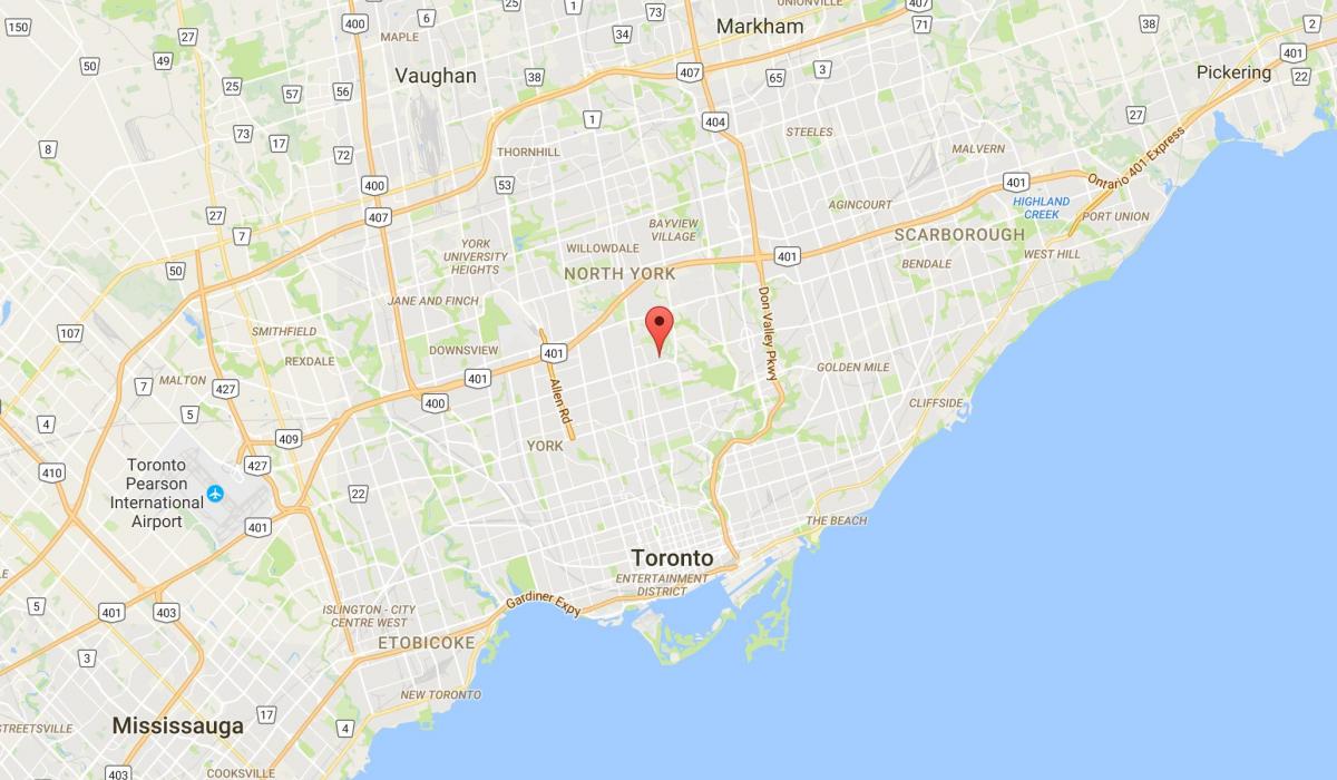 Mapa de Wanless Parque provincia Toronto