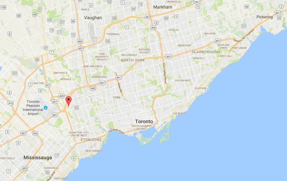 Mapa de Willowridge provincia Toronto