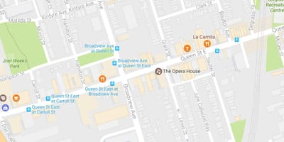 Mapa da Ópera de Toronto