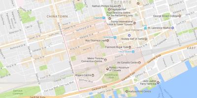 Mapa da Provincia de Entretemento barrio Toronto