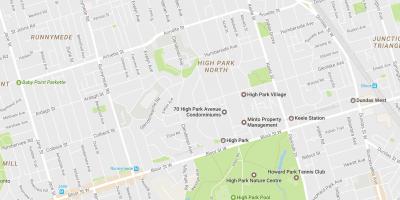 Mapa de Alta barrio Parque Toronto