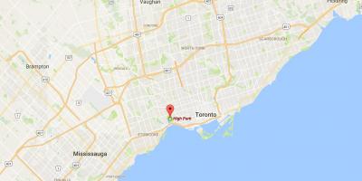 Mapa de Alta Parque provincia Toronto